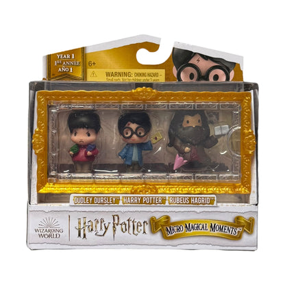 A Harry Potter Micro Magical Moments Action Figures Set in retail packaging. Shown on a white background.