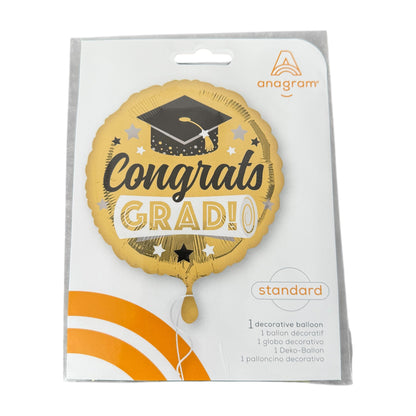 Anagram 'Congrats Grad!' Decorative Foil Balloon