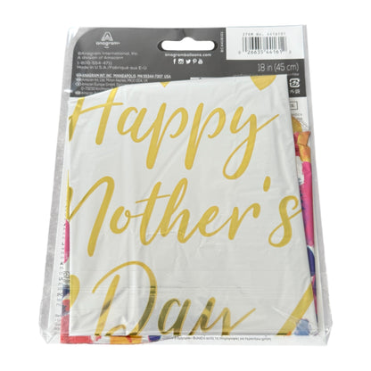Anagram 'Happy Mother's Day!' Decorative Foil Heart Balloon