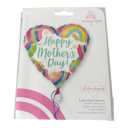 Anagram 'Happy Mother's Day!' Decorative Foil Heart Balloon