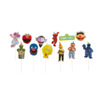 Sesame Street Birthday Scene Setter with Photo Props Kit