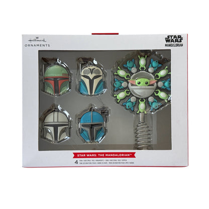 Hallmark Star Wars: The Mandalorian Mini Christmas Tree Topper and Ornaments