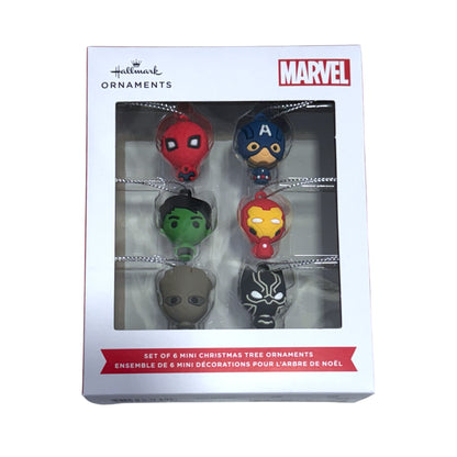 Hallmark Disney Marvel Super Heroes Miniature Mini Ornament Set