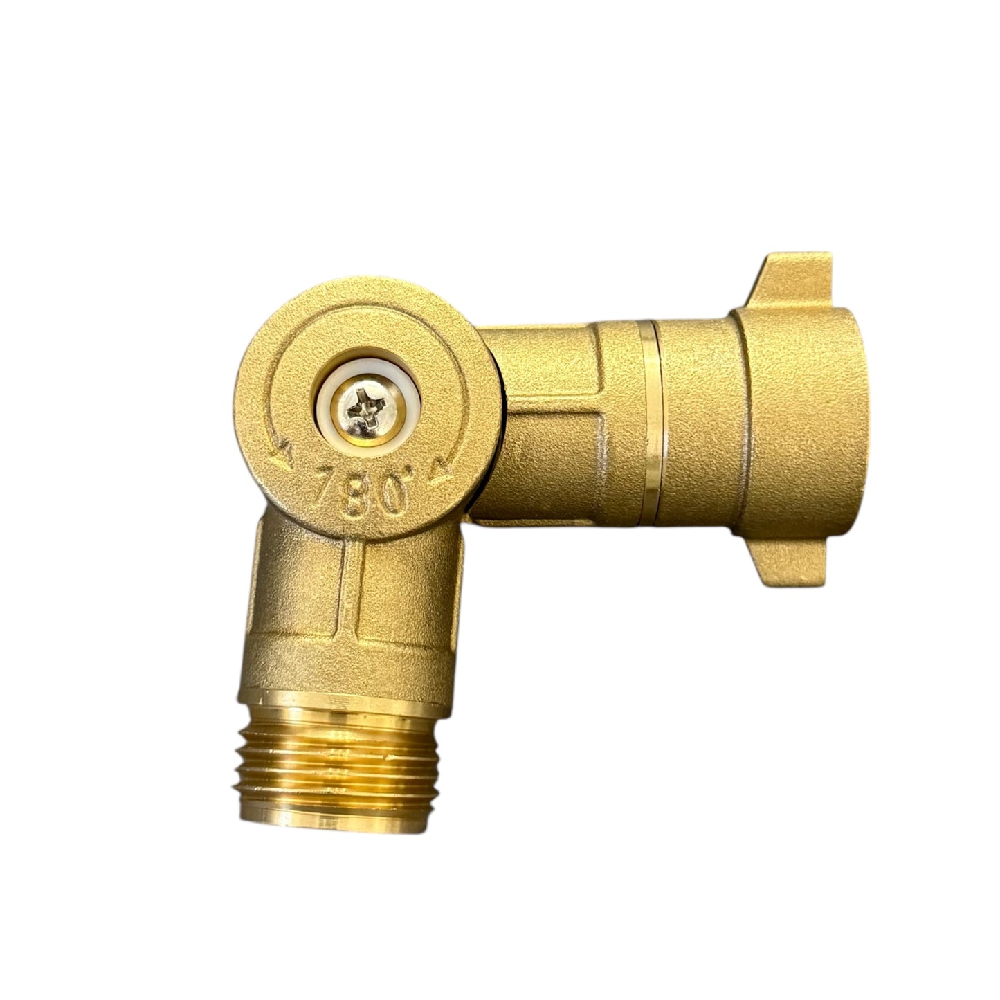 180° Solid Brass Rotating Elbow Connector Garden Hose Adapter