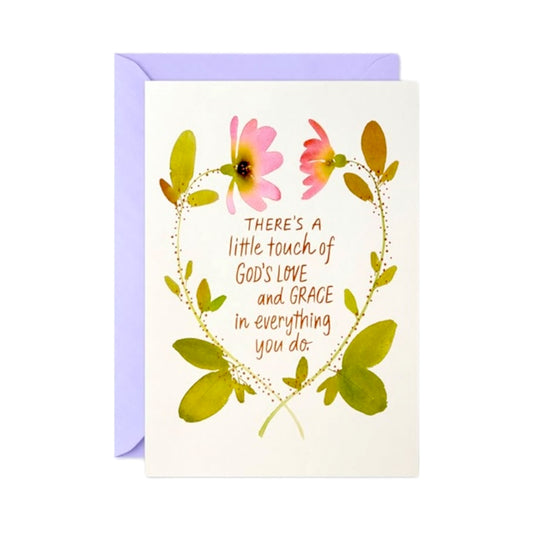 "Love and Grace" Hallmark Mother's Day Card & Envelope