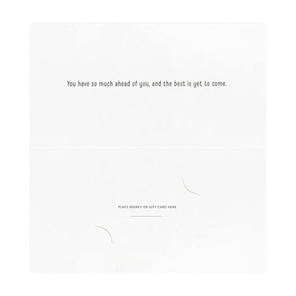 "Adventure Awaits" Hallmark Graduation Money Holder Card & Envelope