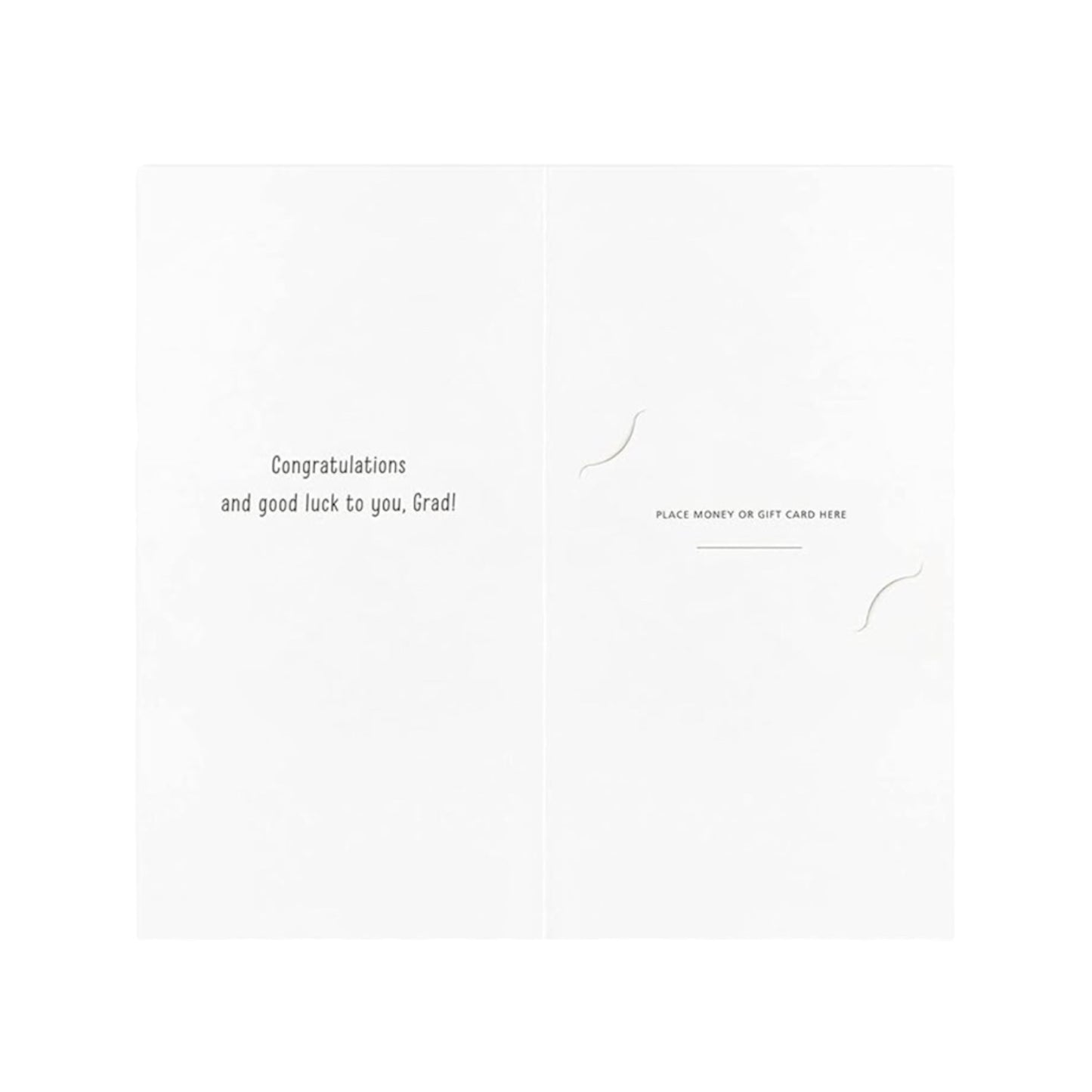 "Hats Off To You" Hallmark Graduation Money Holder Card & Envelope