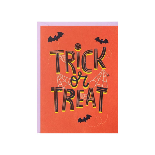 "Trick or Treat" Hallmark Halloween Card & Envelope