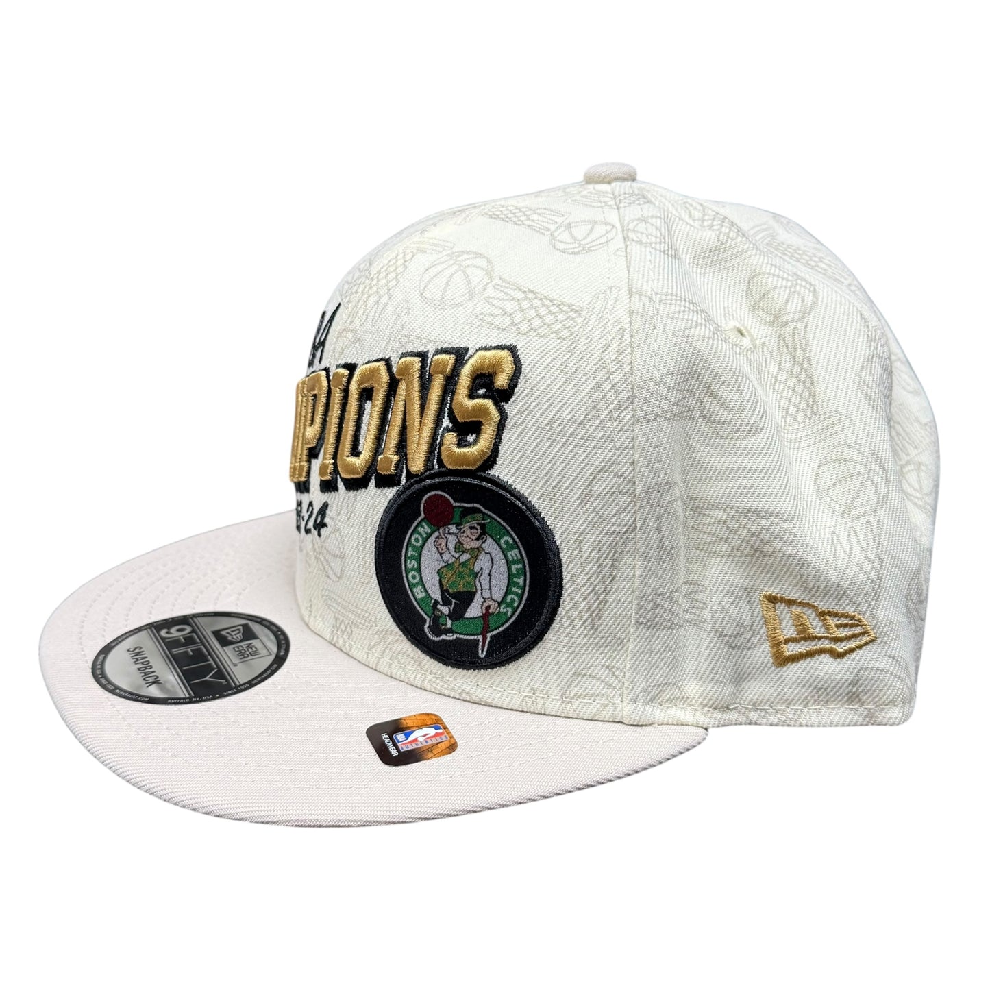 Boston Celtics New Era 2024 NBA Finals Champions Locker Room Snapback Hat
