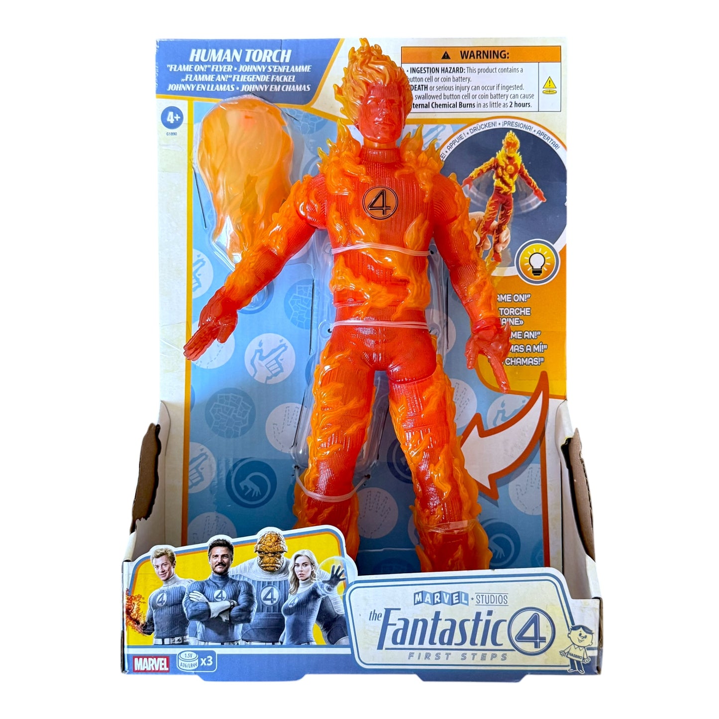 Fantastic 4 First Steps Human Torch 10" Action Figure