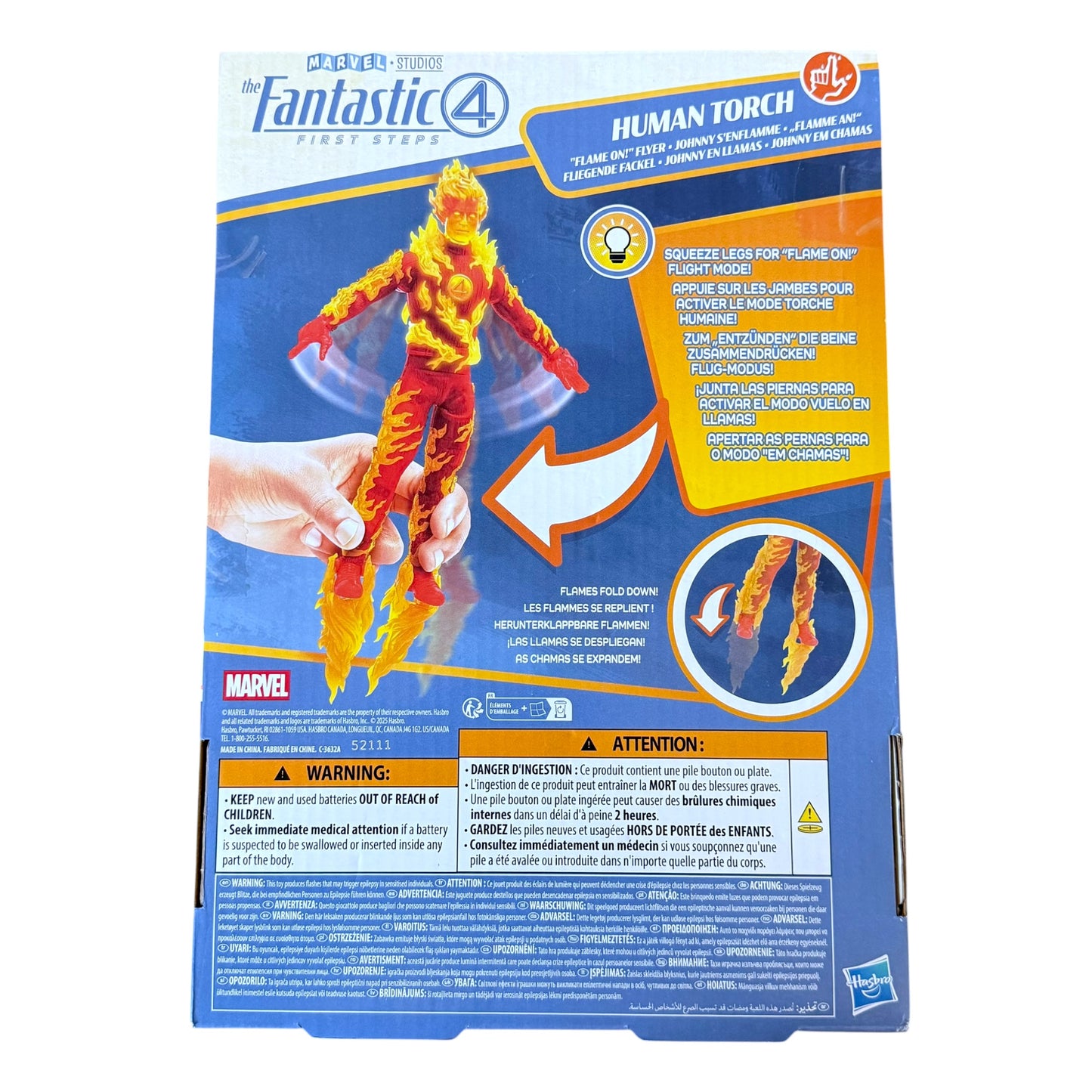 Fantastic 4 First Steps Human Torch 10" Action Figure