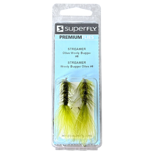 Superfly Olive Wooly Bugger Fishing Flies 2-Pack