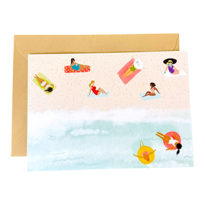 Hallmark Beach Greeting Card & Envelope