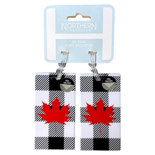 Northern Traveller Canada Maple Leaf Luggage Tags 2-Pack