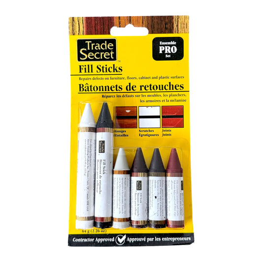 Trade Secret 6-Pack Wood Fill Sticks Pro Set