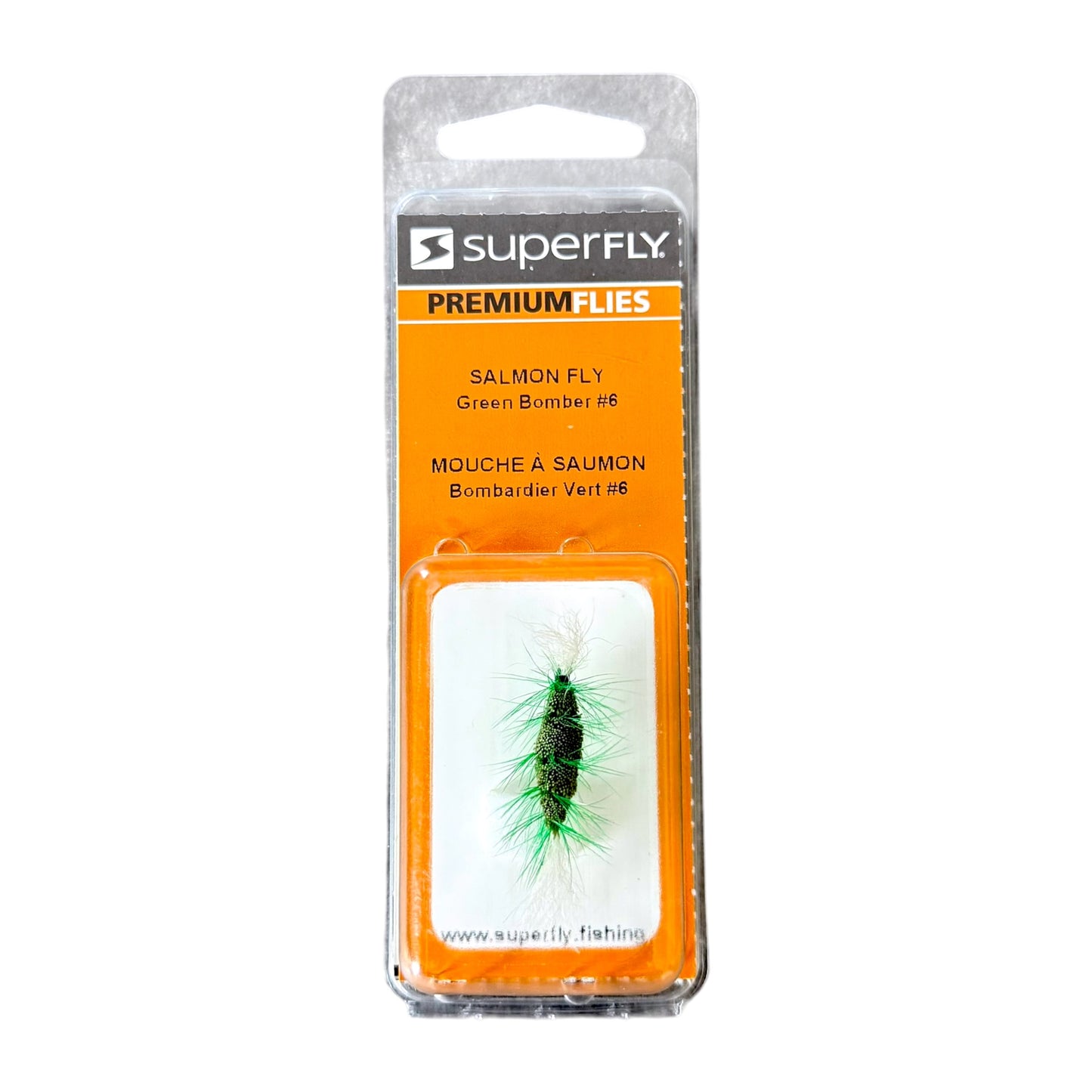 Superfly Salmon Fly Green Bomber #6