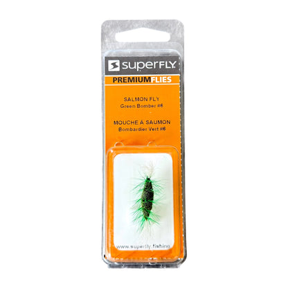 Superfly Salmon Fly Green Bomber #6