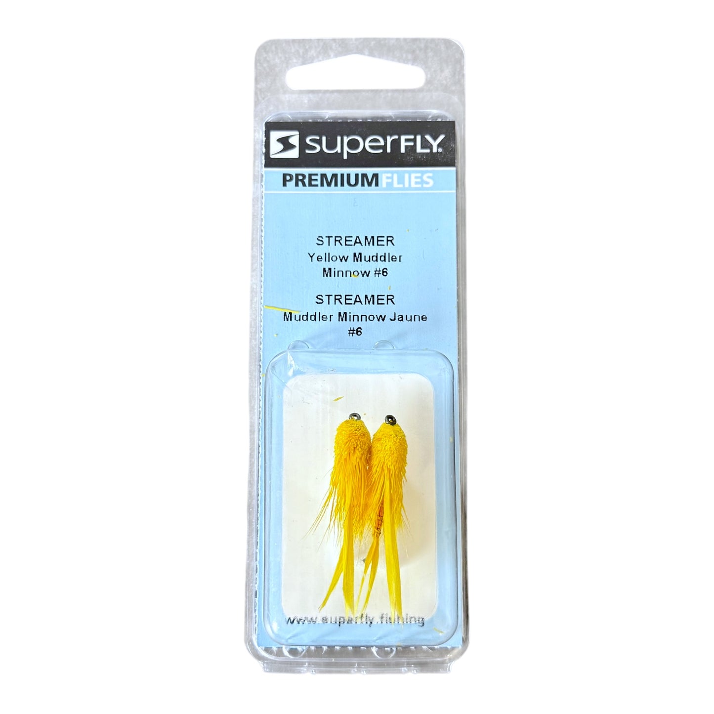 Superfly Streamer Yellow Muddler Minnow #6 2-Pack
