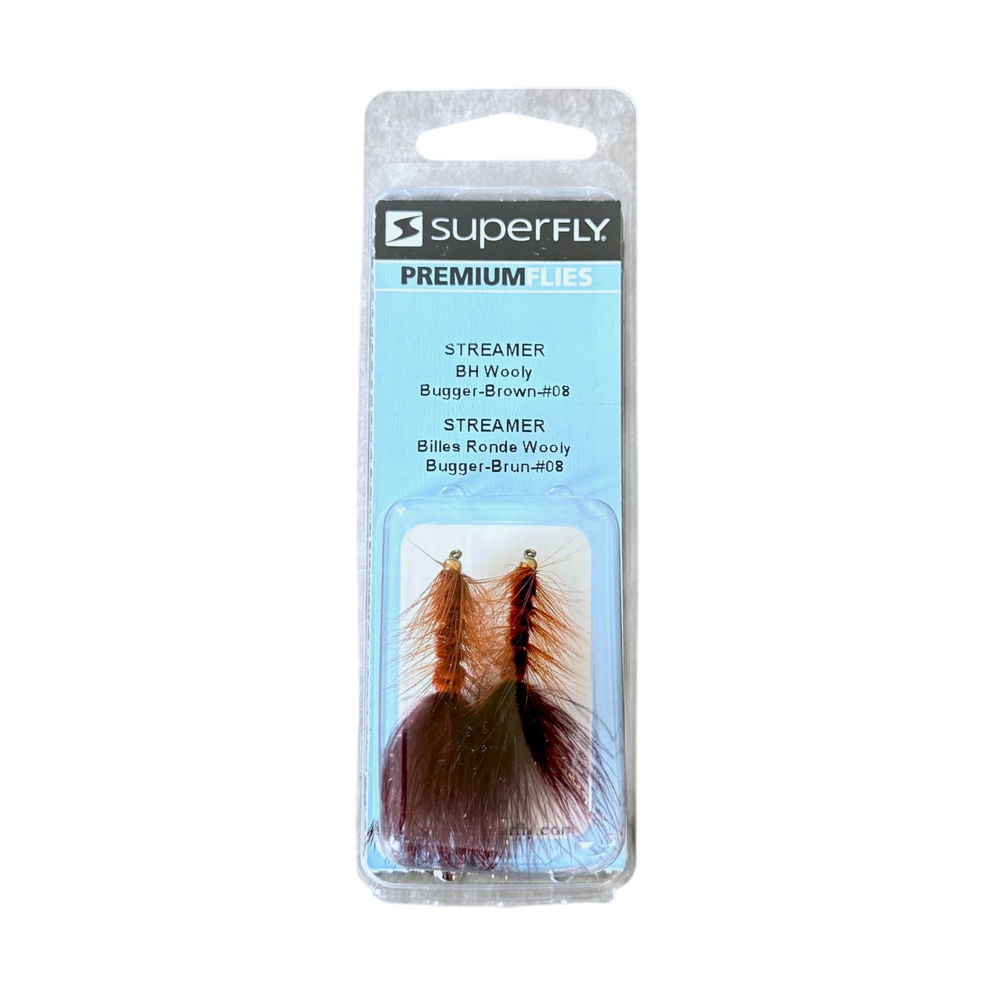 Superfly Streamer BH Wooly Bugger Brown #8 2-Pack