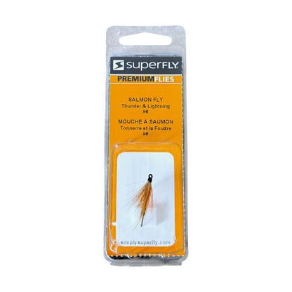 Superfly Salmon Fly Thunder & Lightning #6