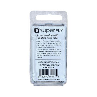 Superfly Dry Fly Foam Spider Yellow #12 2-Pack