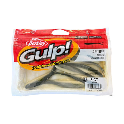 Berkley Gulp! 4" Minnow Emerald Shiner 8-Pack