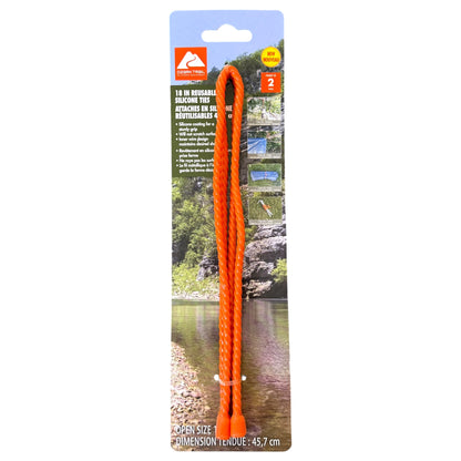 Reusable 18" Silicone Ties 2-Pack