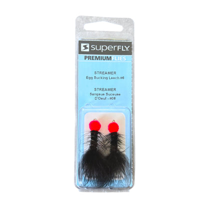 Superfly Streamer Egg Sucking Leech #6 2-Pack