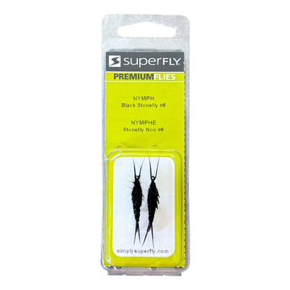 Superfly Nymph Black Stonefly #6 2-Pack