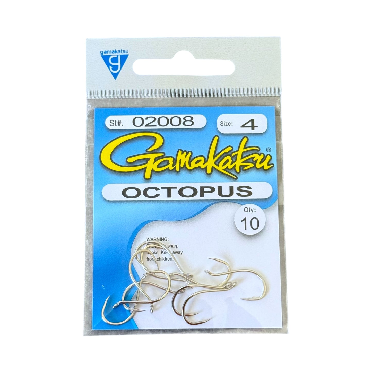 Gamakatsu Octopus Hooks 10-Pack (Size 4)