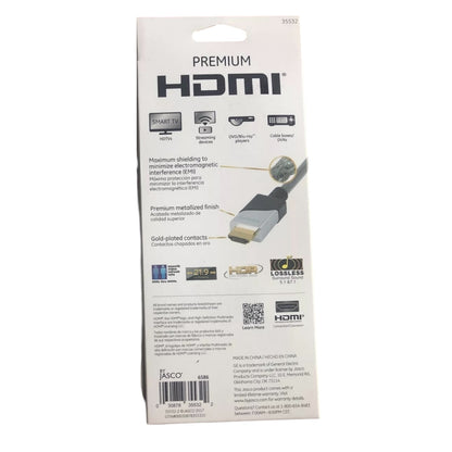GE 6ft Premium 4K HDMI Cable