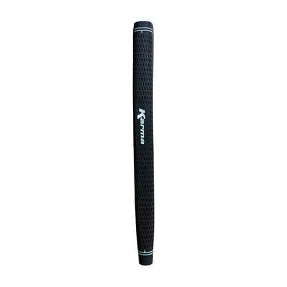 A black Karma Velour Black Paddle Putter Grip shown on a white background