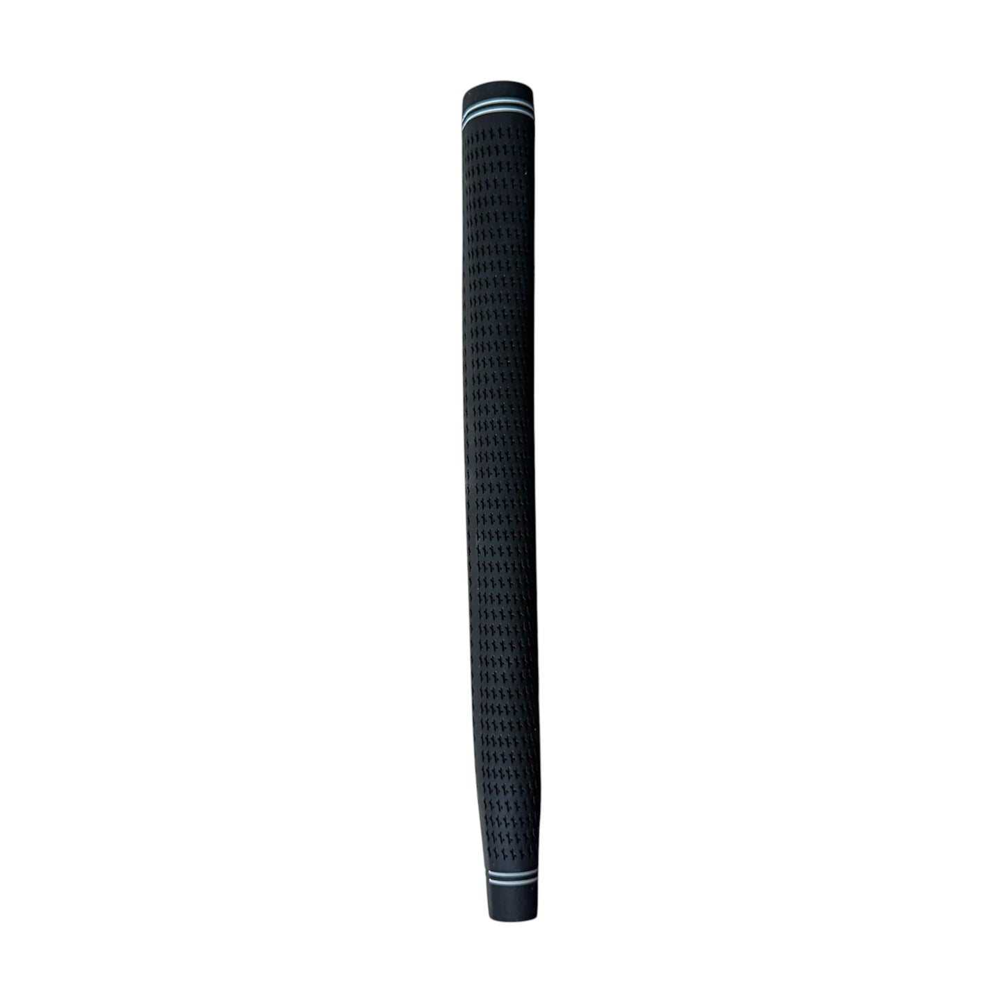 A black Karma Velour Black Paddle Putter Grip shown on a white background