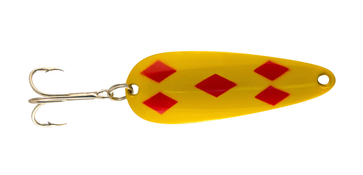 Len Thompson Yellow & Red Five of Diamonds Lure - 1/4 oz. // 7g