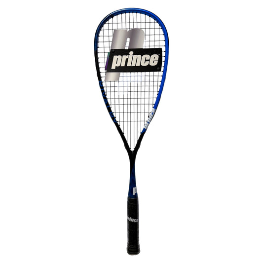 Squash racket with Prince branding on a white background