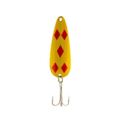 Len Thompson Yellow & Red Five of Diamonds Lure - 1/4 oz. // 7g