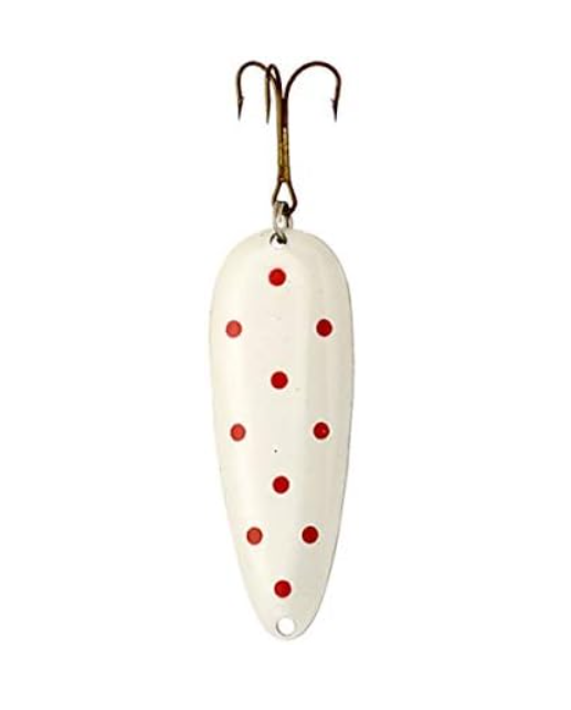 Lucky Strike Devil Bait White & Red Dots - 3"