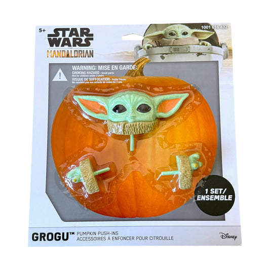 Star Wars The Mandalorian Grogu pumpkin push-in accessory in retail packaging