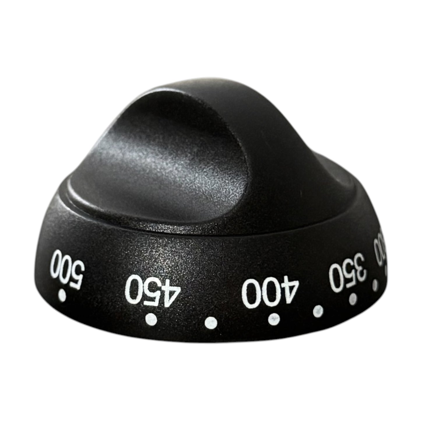 A black plastic Suburban Oven Control Knob shown on a plain white background.