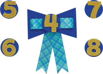 Customizable Birthday Ribbon & Number Kit