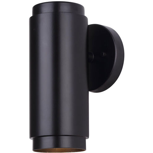 Canarm Lyam 1-Light 10" Matte Black Outdoor Wall Light