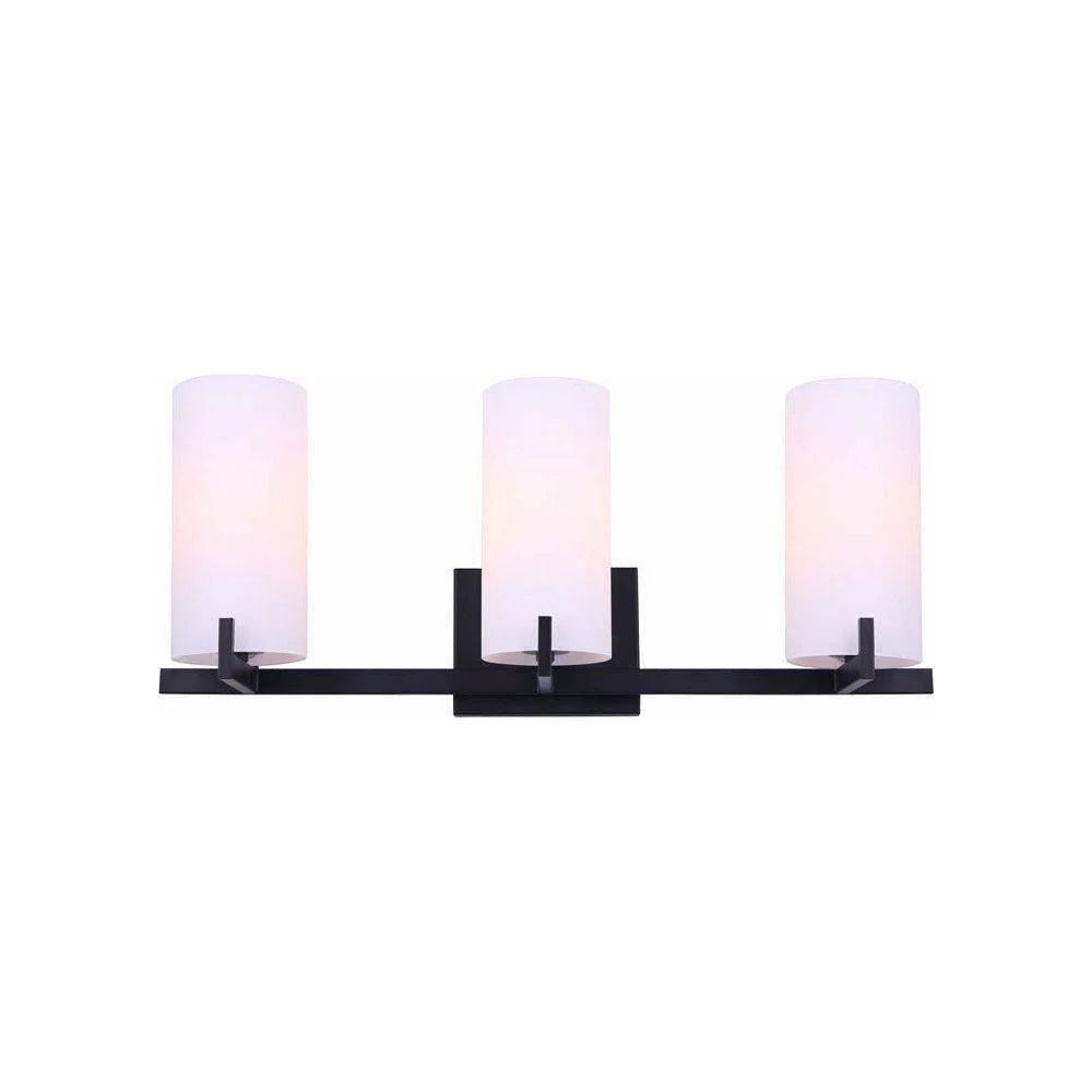 Canarm Bishop 24" 3-Light Matte Black Vanity Light