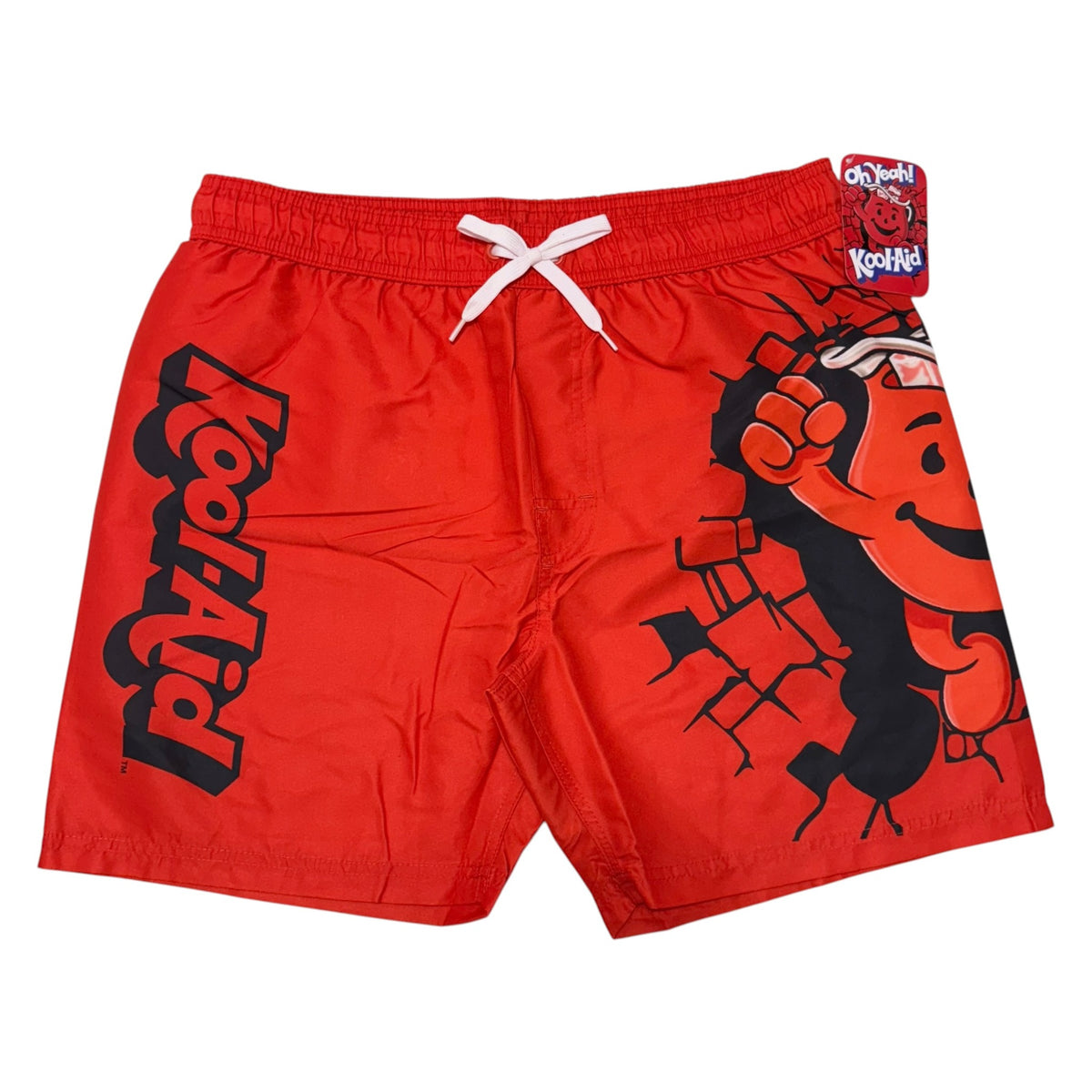 kool aid mens red swim shorts front front view