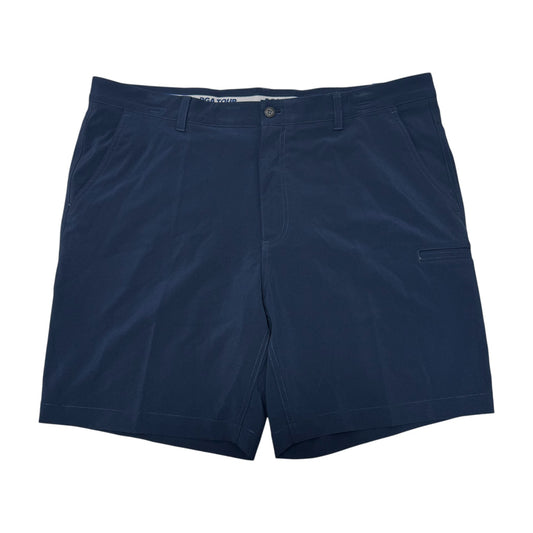 pga tour course essentials mens golf shorts navy front front view