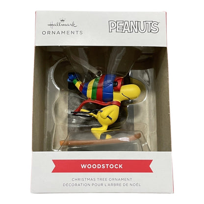 Hallmark Peanuts Woodstock Skiing Christmas Ornament