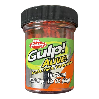 Berkley Gulp Alive Scented 1" Fish Fry Bait | 60g | Fluorescent Orange