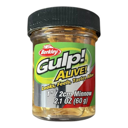 Berkley Gulp Alive Scented 1" Minnow Bait | 60g | Luma Glow