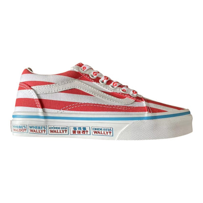 Where's Waldo? Striped Old Skool Youth Skate Shoes