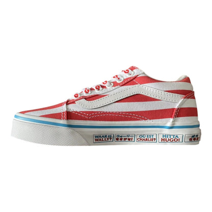 Where's Waldo? Striped Old Skool Youth Skate Shoes