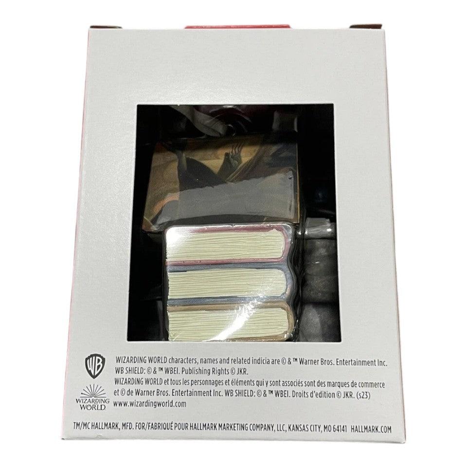 Hallmark Harry Potter Stacked Books and Wand Christmas Ornament